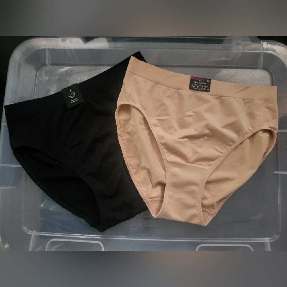 Black and Beige Women's Briefs